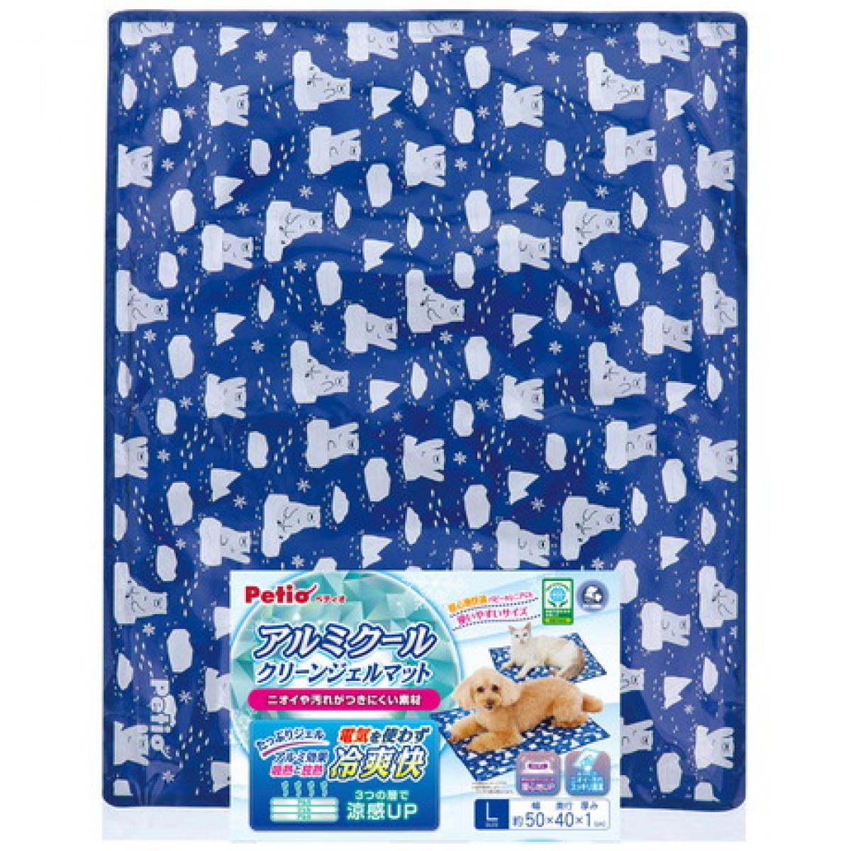 【在庫限り・即納】ペティオ アルミクールクリーンジェルマット L 全犬種・全猫種 犬猫用マット 電気を使わず冷爽快！ エコ eco ペット 暑さ対策のサムネイル
