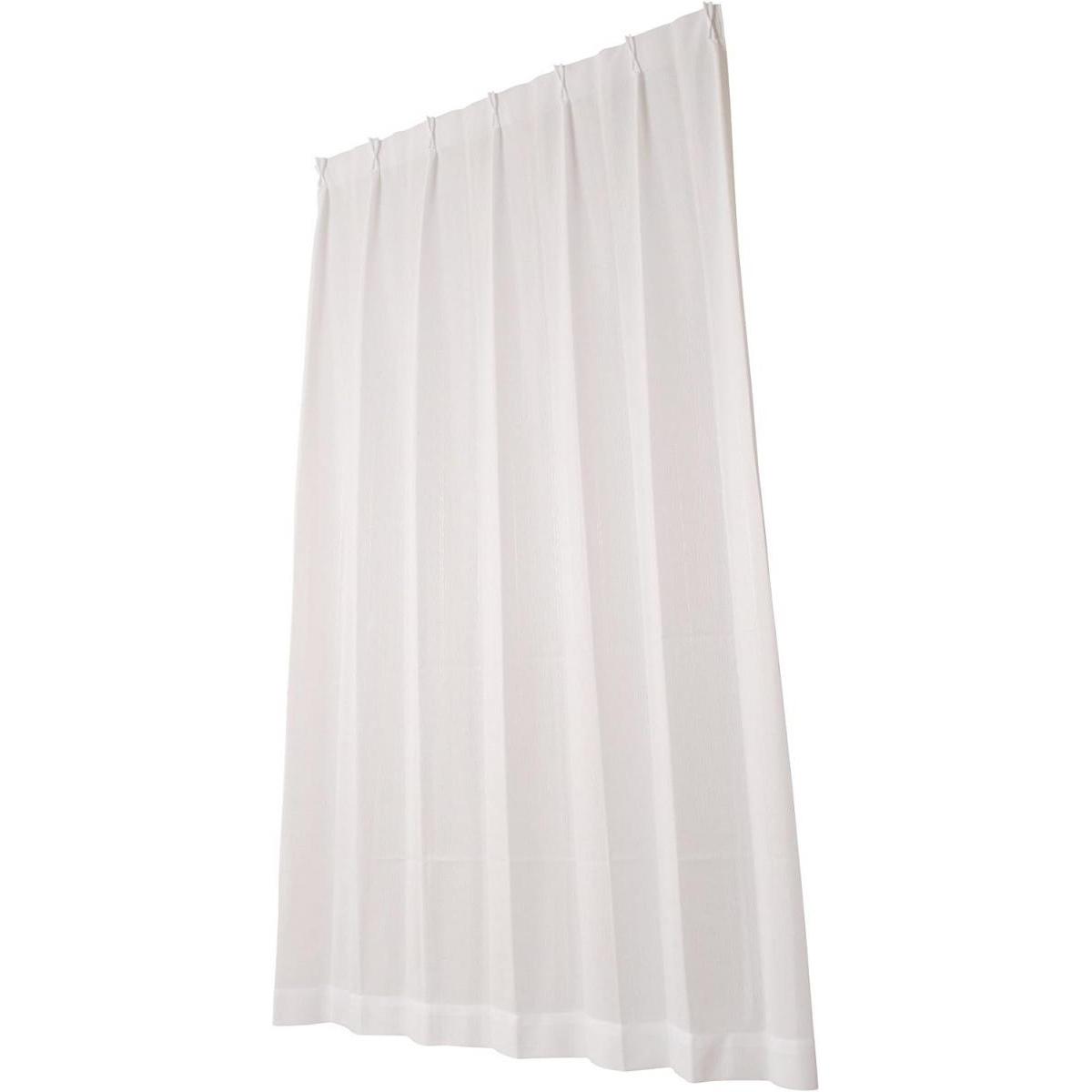 ユニベール ミラーレースカーテン SKライティング ホワイト 幅100×丈198cm 2枚組