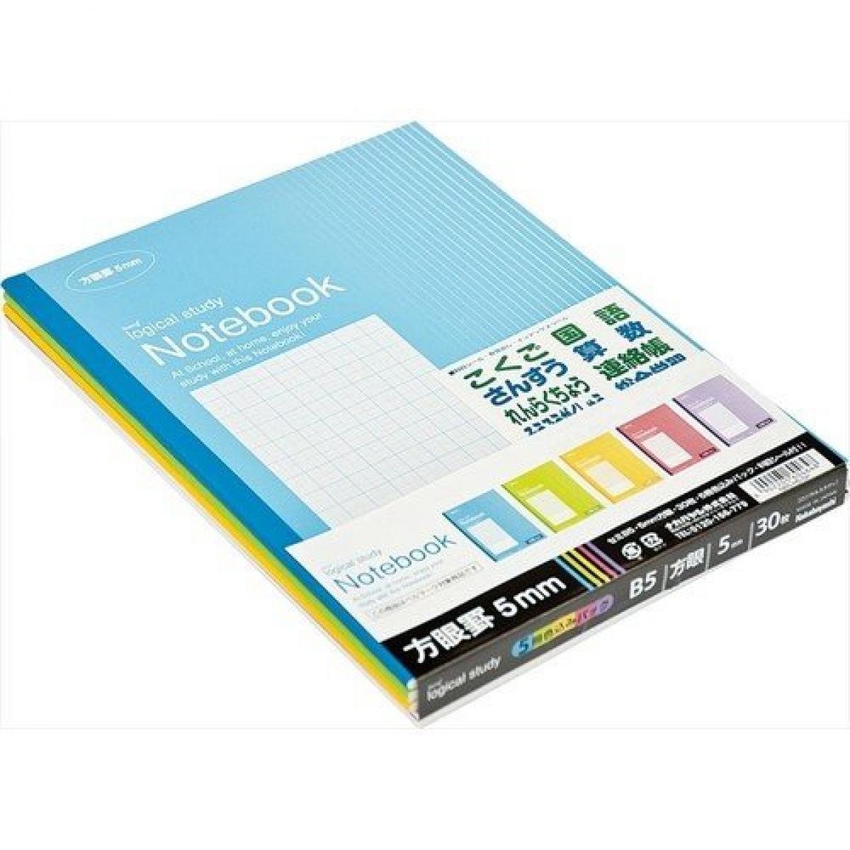 学習帳5mm方眼ノート5冊パック