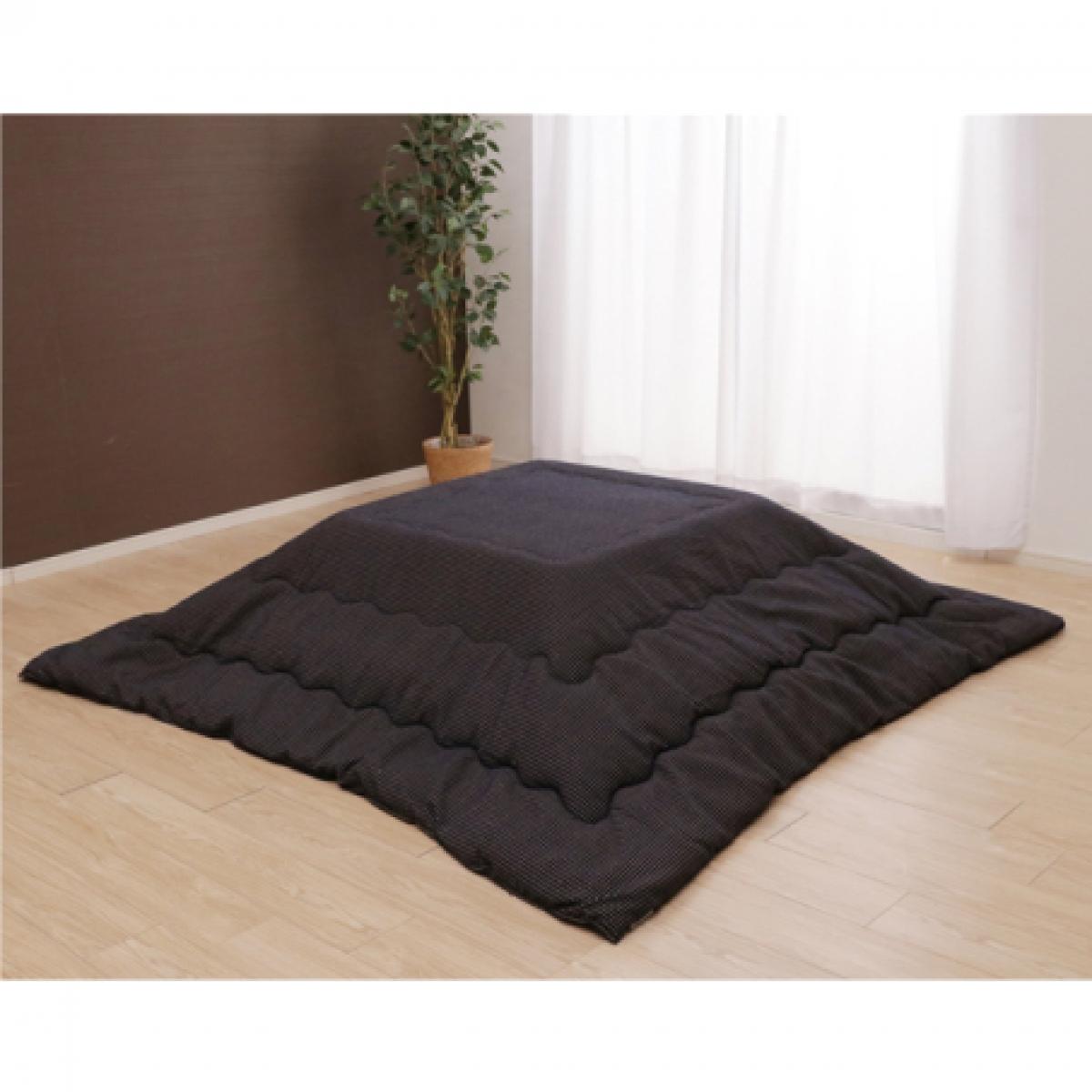 【i】【代引不可】 イケヒコ こたつ布団 ネイビー 長方形 200×250cm TWワッフル 薄掛け コタツ布団 【北海道・沖縄・離島不可】
