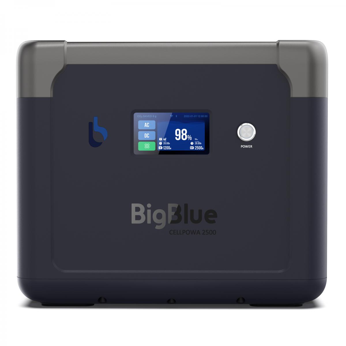 Bigblue リン酸鉄 ポータブル電源 Cellpowa2500 1843Wh 576000mAh 2500W CP2500 パススルー 非常用バッテリー 停電 家庭用 小型 コンパクト 軽量