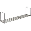 TAKUBO 伸縮パイプ棚 ステンレス TS1-120L 幅90~120cm 奥行25cm 高さ30cm 吊戸棚 キッチン収納 木ねじ取付タイプ(3)