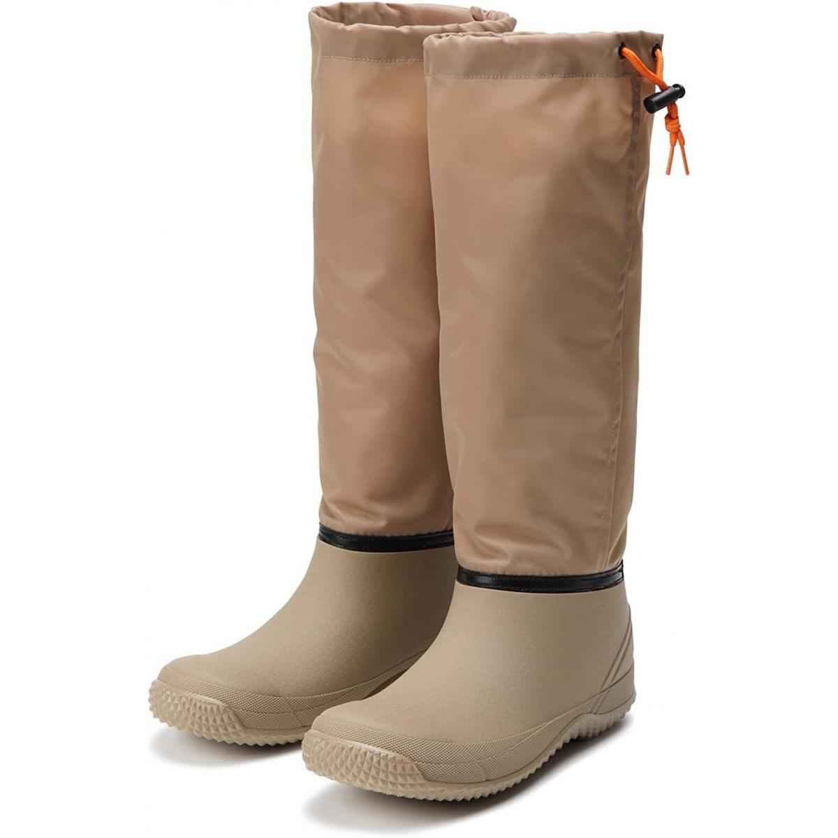 丸五 MARUGO マルゴ マンダムActiboots #60 ベージュ 25.0cm 軽量 ワークブーツ 長靴 コンパクト ロングフードのサムネイル