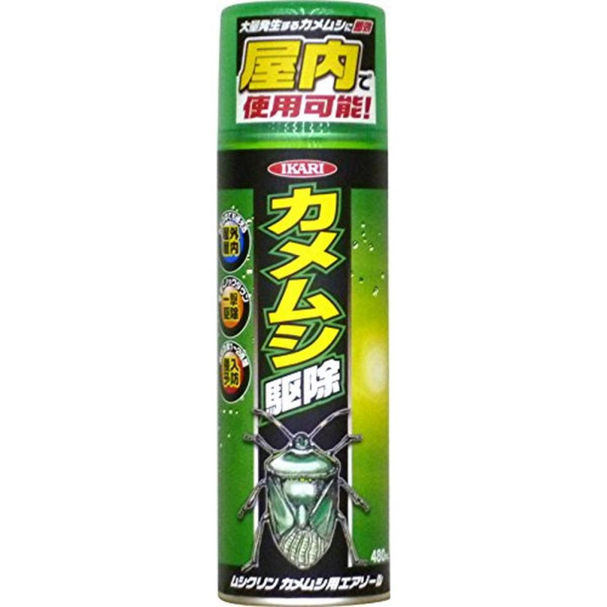 イカリ消毒 ムシクリン カメムシ用エアゾール 480ml 1本 カメムシ 虫よけ 駆除剤 殺虫剤 クモ タカラダニ アリガタバチ