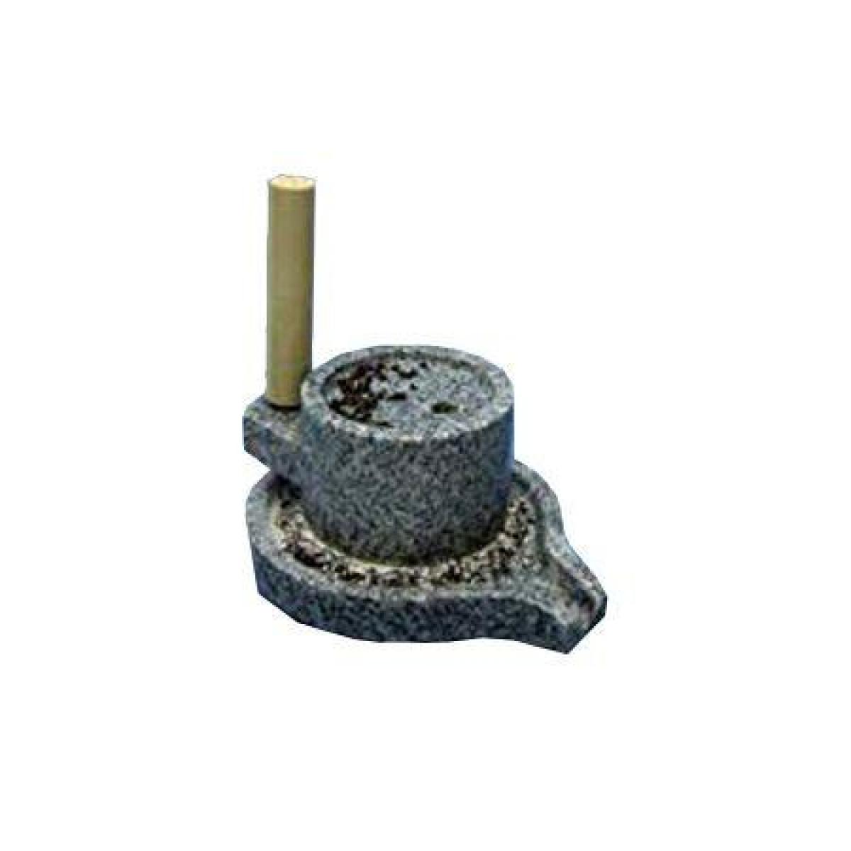 ナガノ産業みかげ石ミニ茶臼13号小...