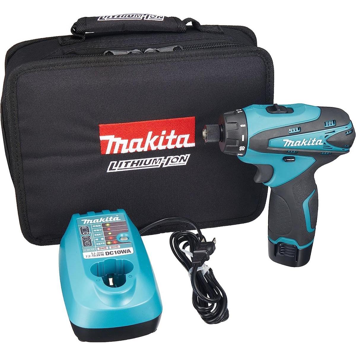 マキタ(Makita) 充電式ドライバドリル 10.8V 可変速,逆回転 本体付属バッテリー1個搭載モデル DF030DWSP