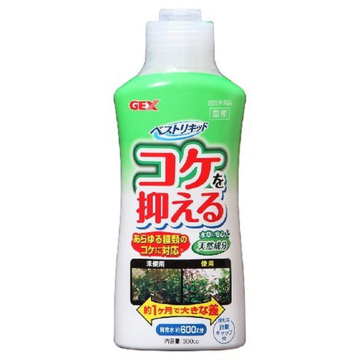 ●天然成分の遷移元素があらゆるコケの発生を防ぎ、飼育水の嫌なニオイも抑えます。ボトルをよく振ってから、水10Lに対し、約5cc入れてください 300cc