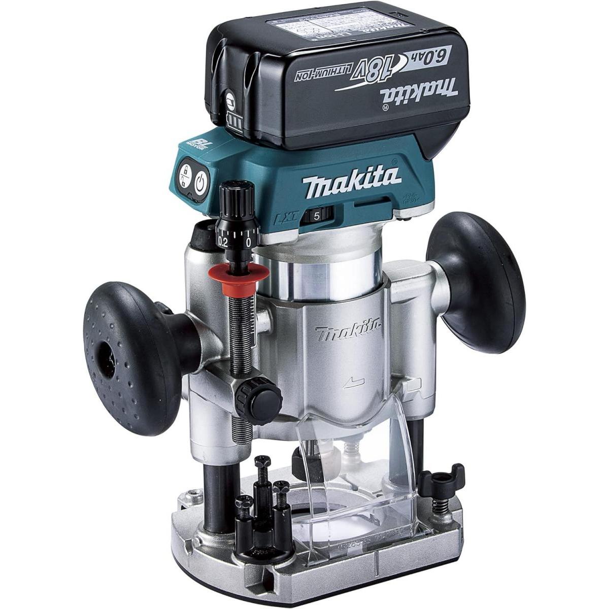 マキタ Makita 充電式 トリマ RT51DRG バッテリ・充電器・ケース付　プランジベース仕様 コードレス トリマー 電動工具