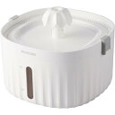 エレコム ELECOM ペット用 自動給水器 サイレントアクア PET-WD01WH シャワータイプ フィルター式 静音 約2L 水流 犬 猫 犬用 猫用