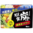 「脱臭炭 冷蔵庫用 大型」は、強力備長炭と活性炭を使用。 脱臭力に優れたワイド形状の、冷蔵庫用消臭剤です。 ●孟宗竹パウダーを配合。 ●雑菌から守り、冷蔵庫内を清潔に保ちます。 ●ゼリー状の炭が小さくなる事により、交換時期もすぐに分かります。 ●更にミネラル脱臭剤R-1配合。 ●生モノ臭もしっかり消臭します。 用途：冷蔵室用 成分：備長炭、活性炭、ミネラル系抗菌剤、有機酸、有機酸塩 内容量：240g 【有効期間】 約3～5ヵ月（庫内環境により異なります）。 以下の環境では有効期間が短くなることがあります。 ・冷気吹き出し口などの風があたる場合 ・開け閉めが多くなる夏期など、庫内温度が高い場合 ・容量の小さい冷蔵庫で使用した場合たらお取り替えです。 ＜4901070114306＞ 【ご購入前にご確認ください】※沖縄・離島、その他一部地域からのご注文はお受けできません。システムの都合上ご注文は可能ですが、自動キャンセルになりますのでご了承ください。※当店ではのし・ラッピング梱包は承っておりません。※お客様都合でのキャンセル及び返品・交換は受け付けておりません。あらかじめご了承の上、ご注文ください。