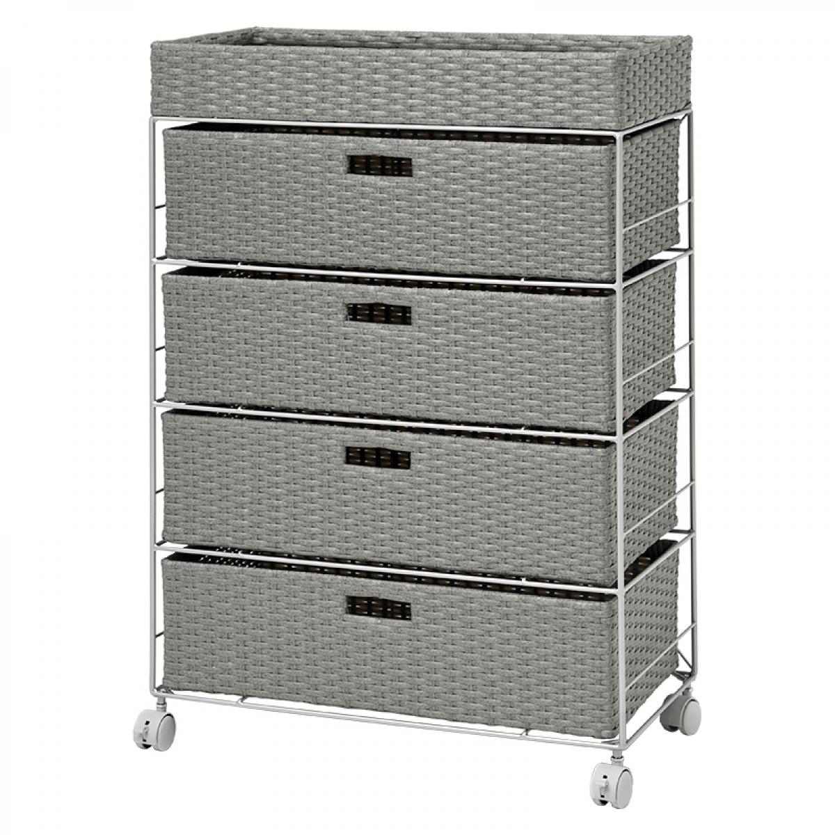 【I】 萩原(Hagihara) RAN-2413GY ランドリー 新生活 インテリア 家具おしゃれ