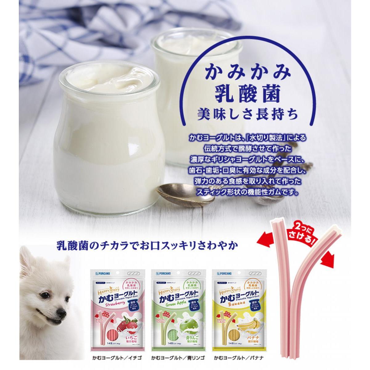 フォーキャンス ハッピー・スリーフェアリー かむヨーグルト イチゴ 14本　乳酸菌 ガム おやつ スナック FORCANS HAPPY 3 fairy