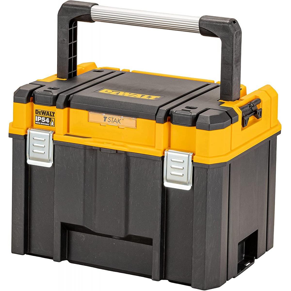 【在庫有 即納】 デウォルト DEWALT オーガナイザー付ラージボックス DWST83343-1 TSTAK （ティースタック） 収納ケース 工具収納 工具箱 ツールボックス