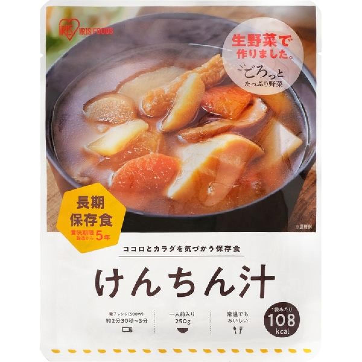 【まとめ買い】アイリスフーズ 災対食 パウチ けんちん汁 250g×36食　長期保存 保存食 非常食 備蓄 防災 地震 対策 箱買い daiyu8-10138030 ダイユーエイト楽天市場店 サンプル画像2