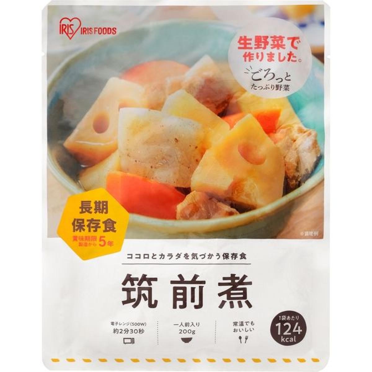 【まとめ買い】アイリスフーズ 災対食 パウチ 筑前煮 200g×36個　長期保存 保存食 非常食 備蓄 防災 地震 対策 daiyu8-10138038 ダイユーエイト楽天市場店 サンプル画像2