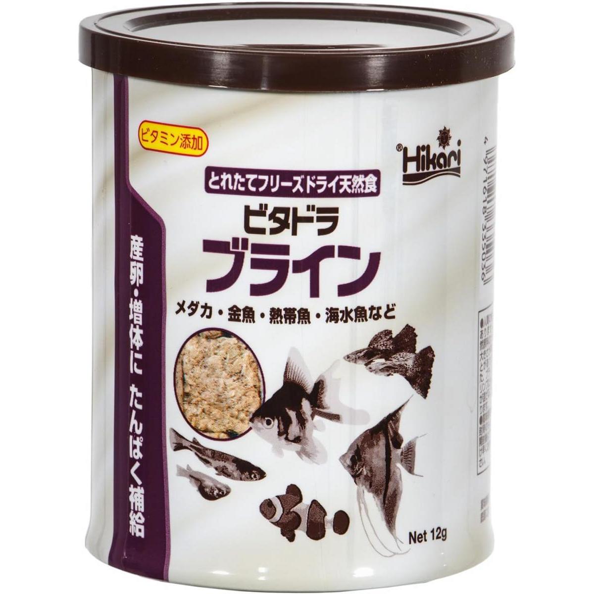 キョーリン ビタドラ ブライン 12g メダカ 金魚 熱帯魚 海水魚 ビタミン強化 フリーズドライ 天然飼料 ..