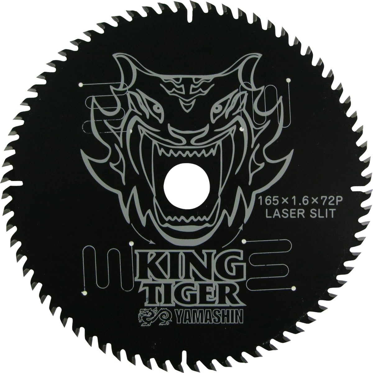 YsGOD 山真製鋸 木工用 チップソー キングタイガー 165mmx72P MAT-KT-165-72P 電動マルノコ 丸ノコ 丸鋸