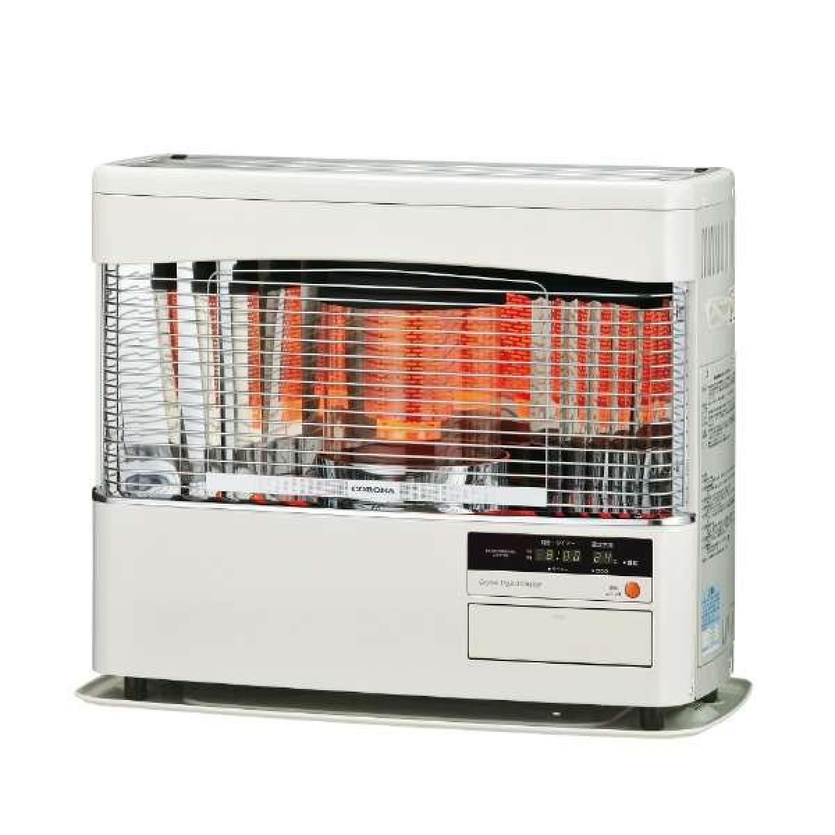 コロナ CORONA 寒冷地用 大型ストーブ FF式輻射 ラウンドタイプ FF-68BSR ホワイト 木造18畳/コンクリート28畳