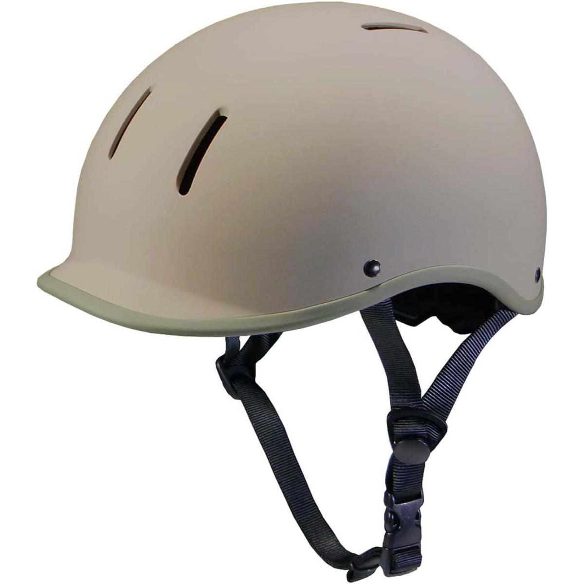 キャプテンスタッグ 自転車 ヘルメット Hirsch ヒルシュ M ツバ付き ハードシェル マットベージュ Y-64..