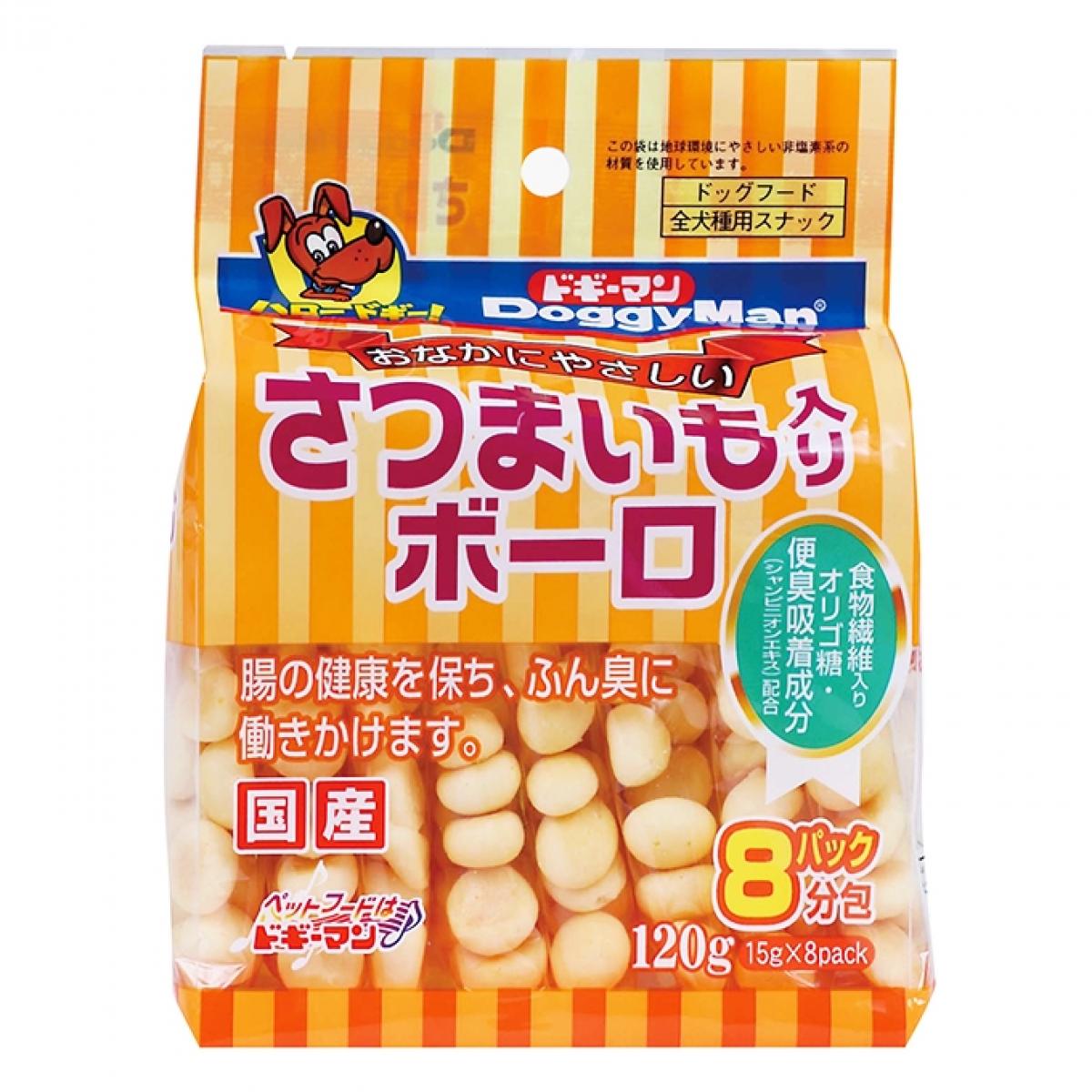 ●さつまいもの甘みと香りを、サクサクの質感にのせて、お届けします！●お腹の中でふくらみ便を押し出す食物繊維入り。●腸内の善玉細菌（ビィフィズス菌）の栄養源となるオリゴ糖配合。●便臭吸着成分のシャンピニオンエキスは、腸内で便のニオイを吸着して軽減します。●サクサクした軽めの口当たりですので、高齢犬や噛む力の弱い小型犬、幼犬のおやつにもどうぞ。 ■更新日時：2019/06/13 13：59：37