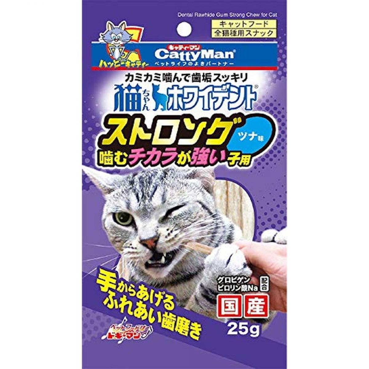 猫ちゃんホワイデント ストロング ツナ味25g