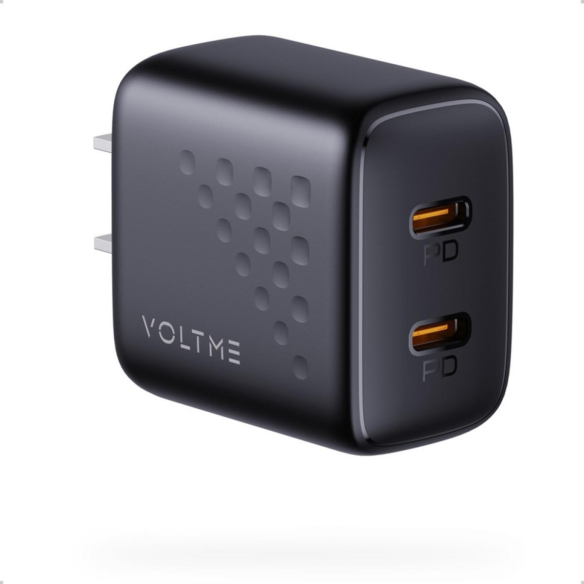 ボルトミー VOLTME 20W Type-C×2ポート 充電器 Revo 20 Duo Lite PD3.0対応 黒 ブラック 急速充電
