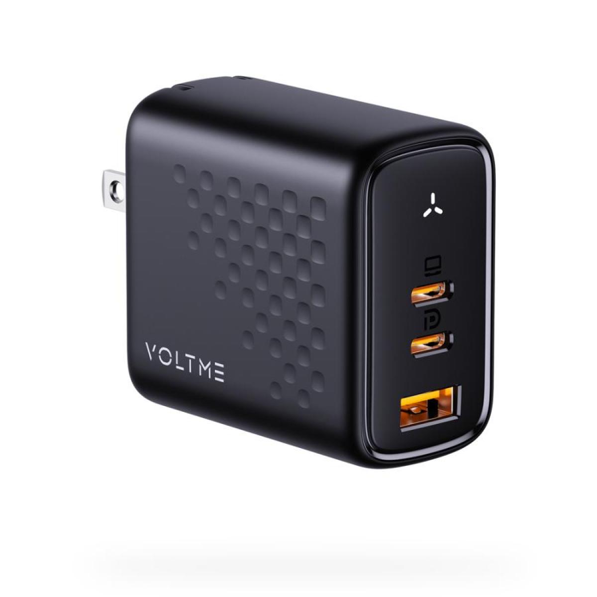 ボルトミー VOLTME 67W 折りたたみ式 充電器 Revo 67 ブラック 黒 Type-C×2ポート+Type-A×1ポート 急速充電器 急速充電 PC スマホ V2101V1