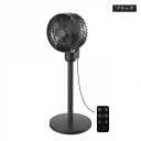 【在庫有・即納】ヒロコーポレーション HDL-4461-BK 【扇風機】サーキュレーター(ブラック)HIRO CORPORATION 3Dサーキュレーター