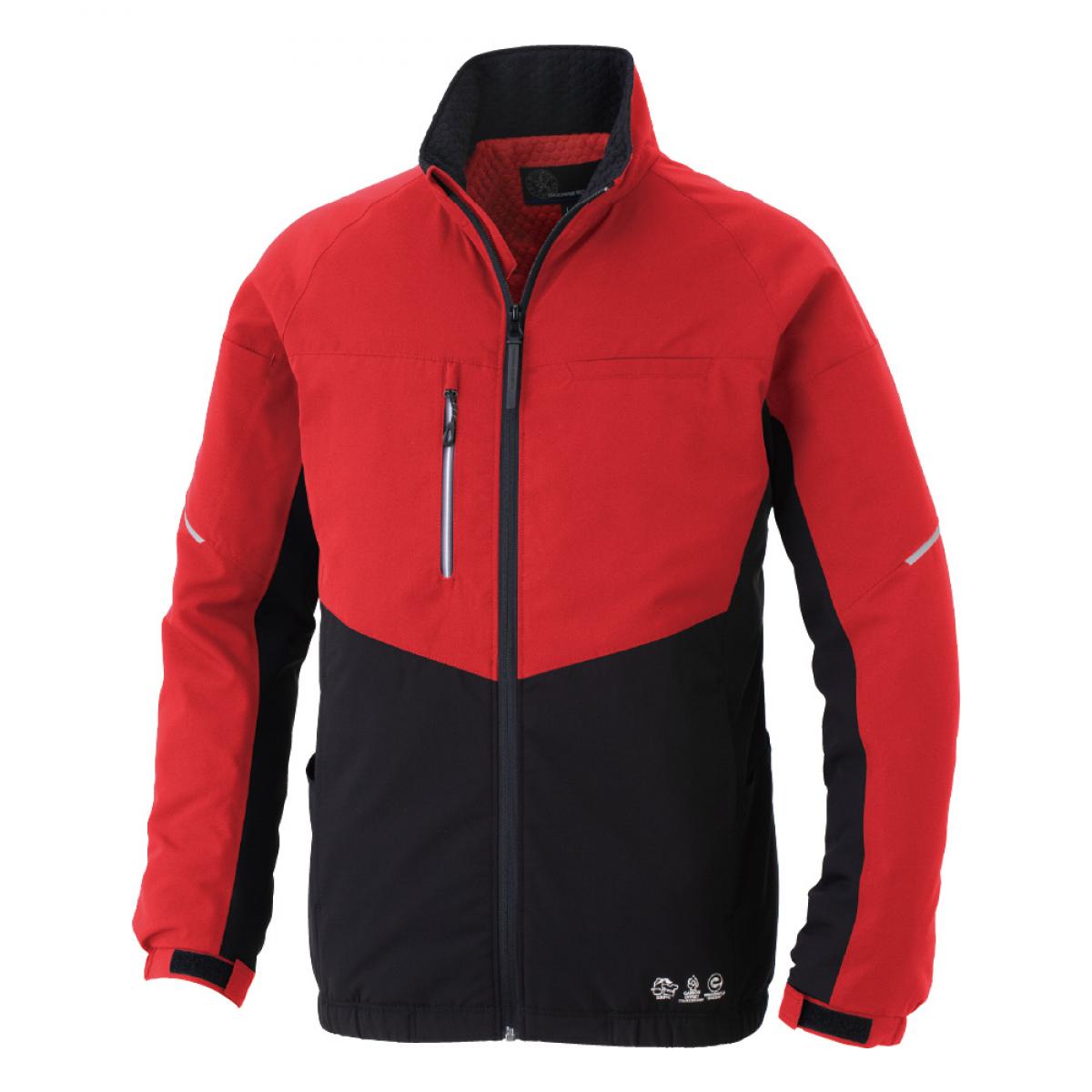 コーコス信岡 エコウォームジャケット レッド SS AE-3220 作業着 作業服 上着 エコ 秋 冬 防寒 ブルゾン ボトルテック