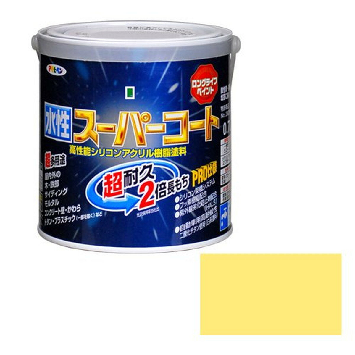 アサヒペン 水性スーパーコート クリーム 0.7L