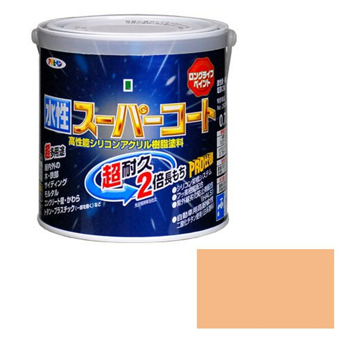 アサヒペン 水性スーパーコート ティントローズ 0.7L