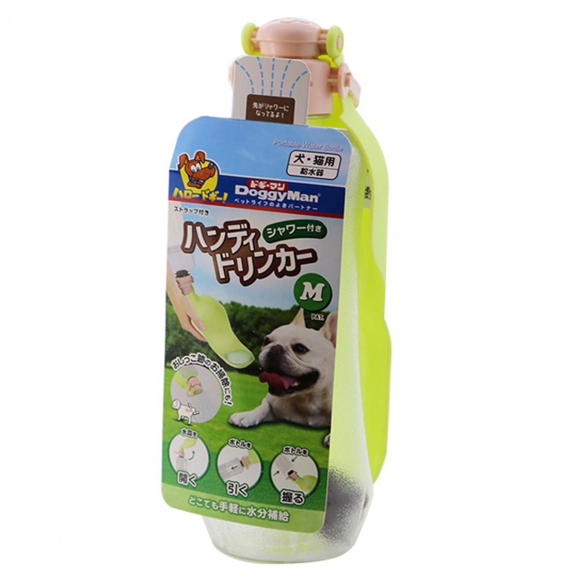 ドギーマン シャワー付き ハンディドリンカー M 犬 猫 水入れ 給水 携帯用 給水ボトル マナー洗浄 水飲..