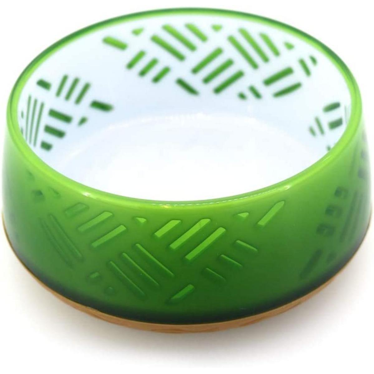 ドギーマン 和ぼうる S 三崩し 織部色 犬用 グリーン 食器 茶碗 水入れ 滑りにくい 底ゴム ペット用 プ..