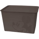 錦化成 ミッキーマウス 蓋付き 収納ボックス ラージ L ブラウン 38×27×23.5cm 収納 BOX 箱 フタ付き ディズニー ミッキー