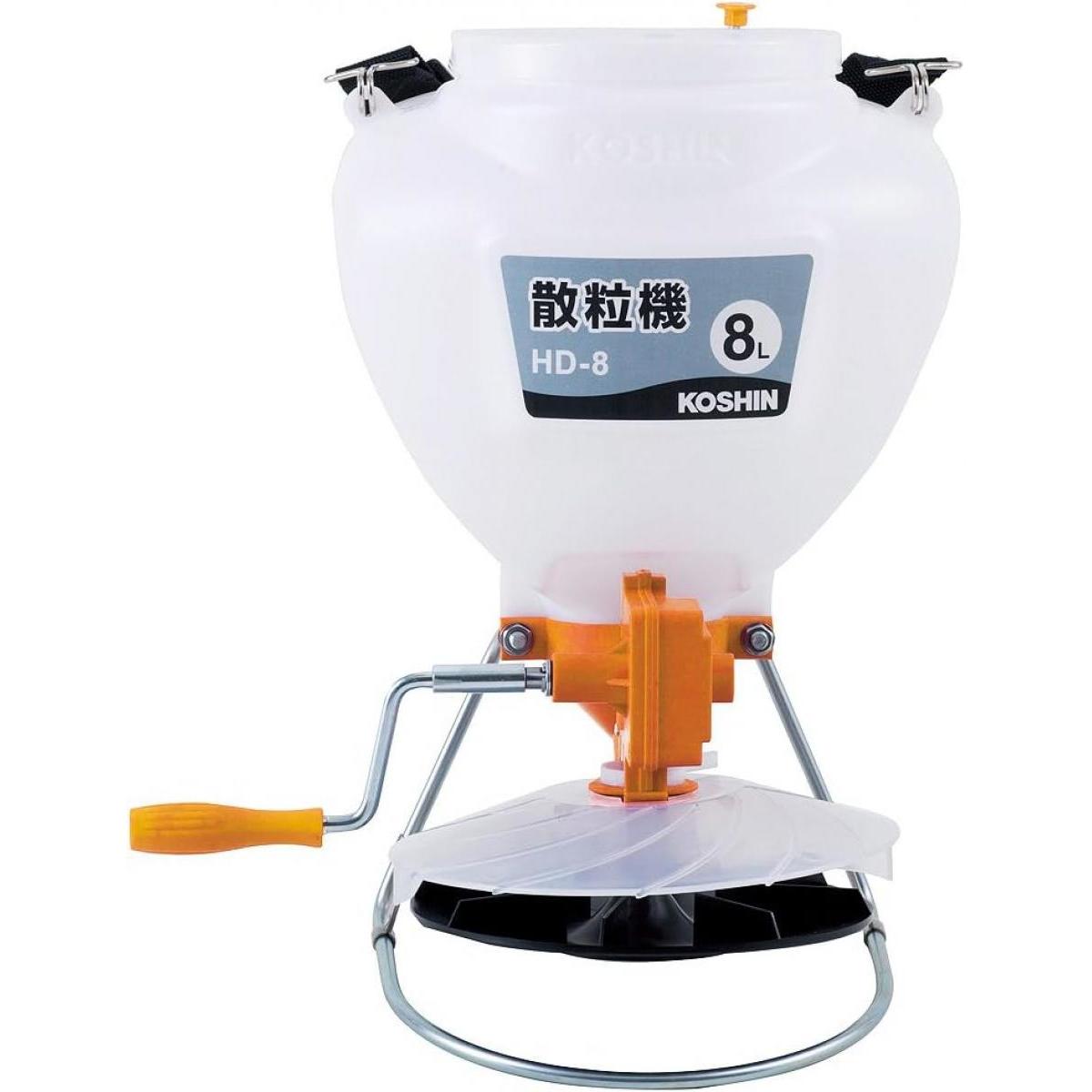 【在庫有・即納】【送料無料】 工進 手動式散粒機 HD-8 農薬散布 散布機 散粒 肥料 除草剤 手回し式
