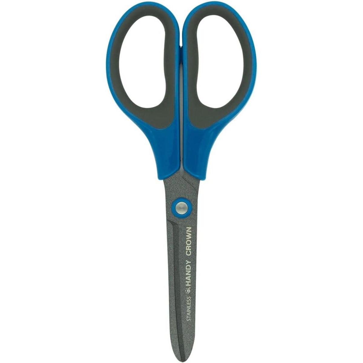 ハンディクラウン マスカー用 3Dフッ素コートハサミ 65mm ノリ残り つきにくい ビニール カット はさみ 鋏