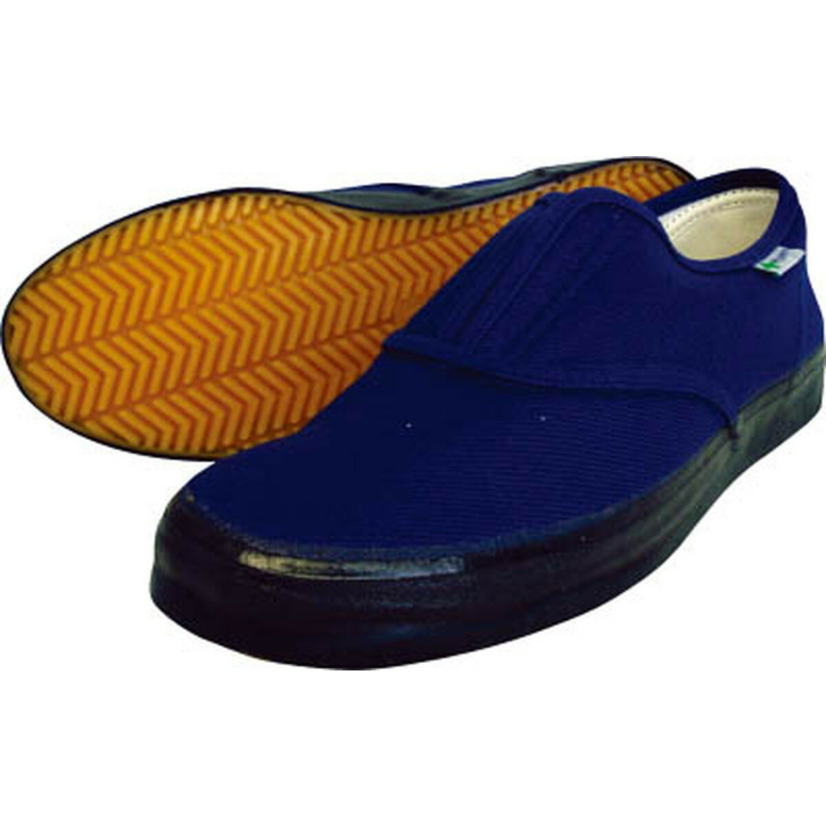 【特徴】 ・足袋の履き心地を再現した作業靴「たびぐつ」に防滑性能を誇るハイパーVソールを搭載した作業靴です。 ・底が柔らかく屈曲性バツグンです。 ・汎用性の高い、甲ゴムタイプのスリッポンデザインです。 ・アッパーには通気性・耐久性に優れた綿布を使用しています。 ・様々な用途にお使いいただけます。 【仕様】 ・商品名：ハイパーV たびぐつ #1000 ・カラー：紺 ・先芯：無し ・アッパー材：綿 ・底材：合成ゴム（ハイパーV） ・平均重量：272g（26.0cm片足） ・日進ゴムのハイパーVたびぐつ#1000等。その他の履物も多数取扱っております。【ご購入前にご確認ください】※沖縄・離島、その他一部地域からのご注文はお受けできません。システムの都合上ご注文は可能ですが、自動キャンセルになりますのでご了承ください。※当店ではのし・ラッピング梱包は承っておりません。※お客様都合でのキャンセル及び返品・交換は受け付けておりません。あらかじめご了承の上、ご注文ください。