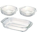 HARIO ハリオ 耐熱ガラス製トースター皿 3個セット HTZ-2808 日本製 熱湯対応 食器洗浄機対応 電子レンジ対応 オーブン対応