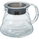 HARIO ハリオ V60 グラスサーバー360 クリア XGSR-36-TB 日本製 コーヒー 1-3杯用 熱湯対応 電子レンジ対応 食洗器対応