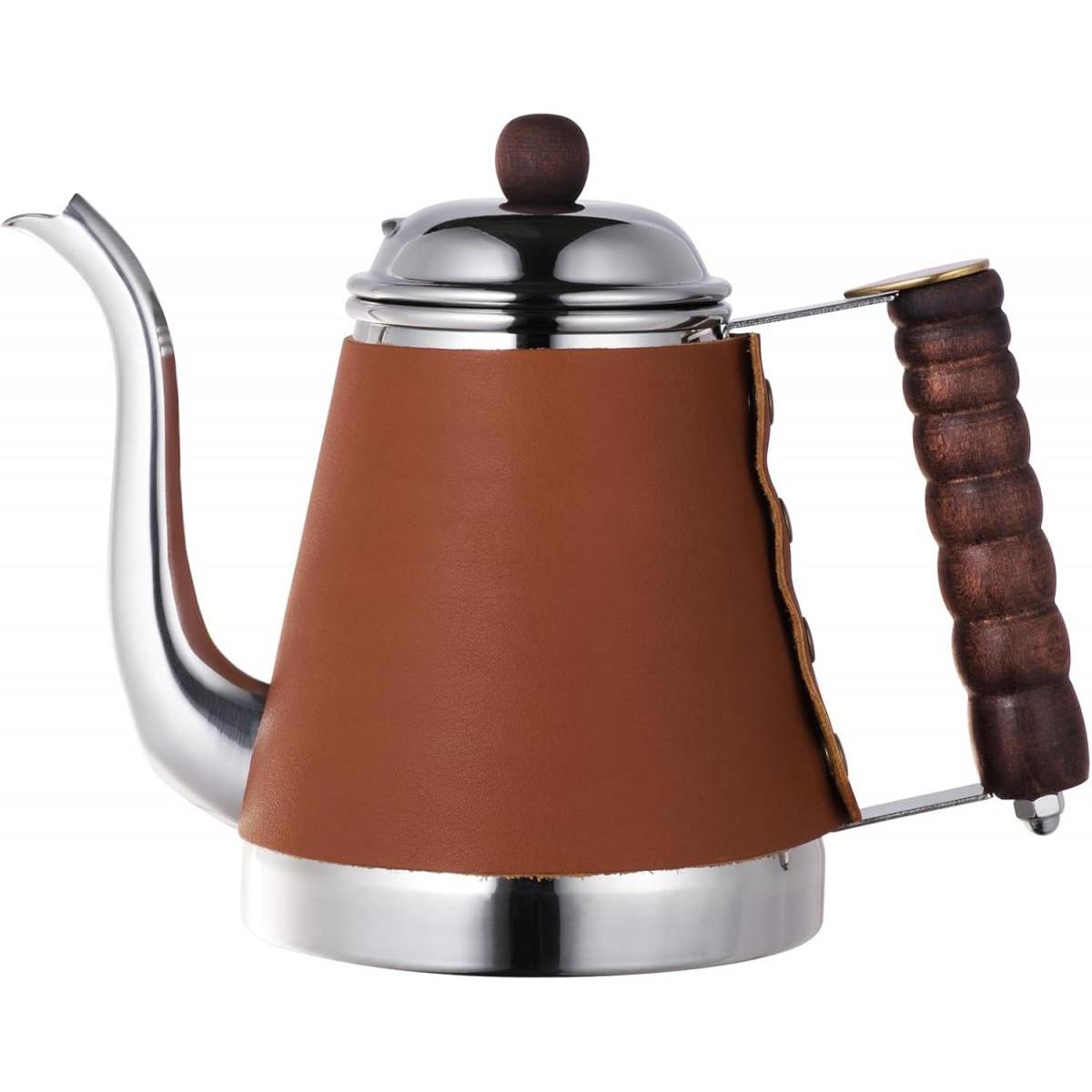 Kalita カリタ 52074 ウェーブポット レザー コーヒー ドリップ専用 ハンドドリップ ポアオーバー レザーカバー