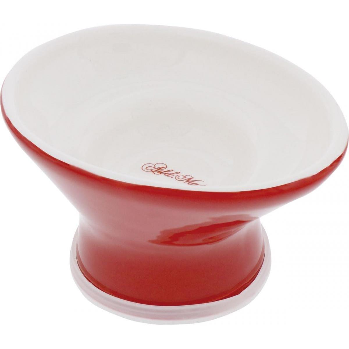 ペティオ アドメイト 猫用食器 ヒゲがあたりづらく食べやすい猫用脚付き食器 タスカニーレッド 猫用食..