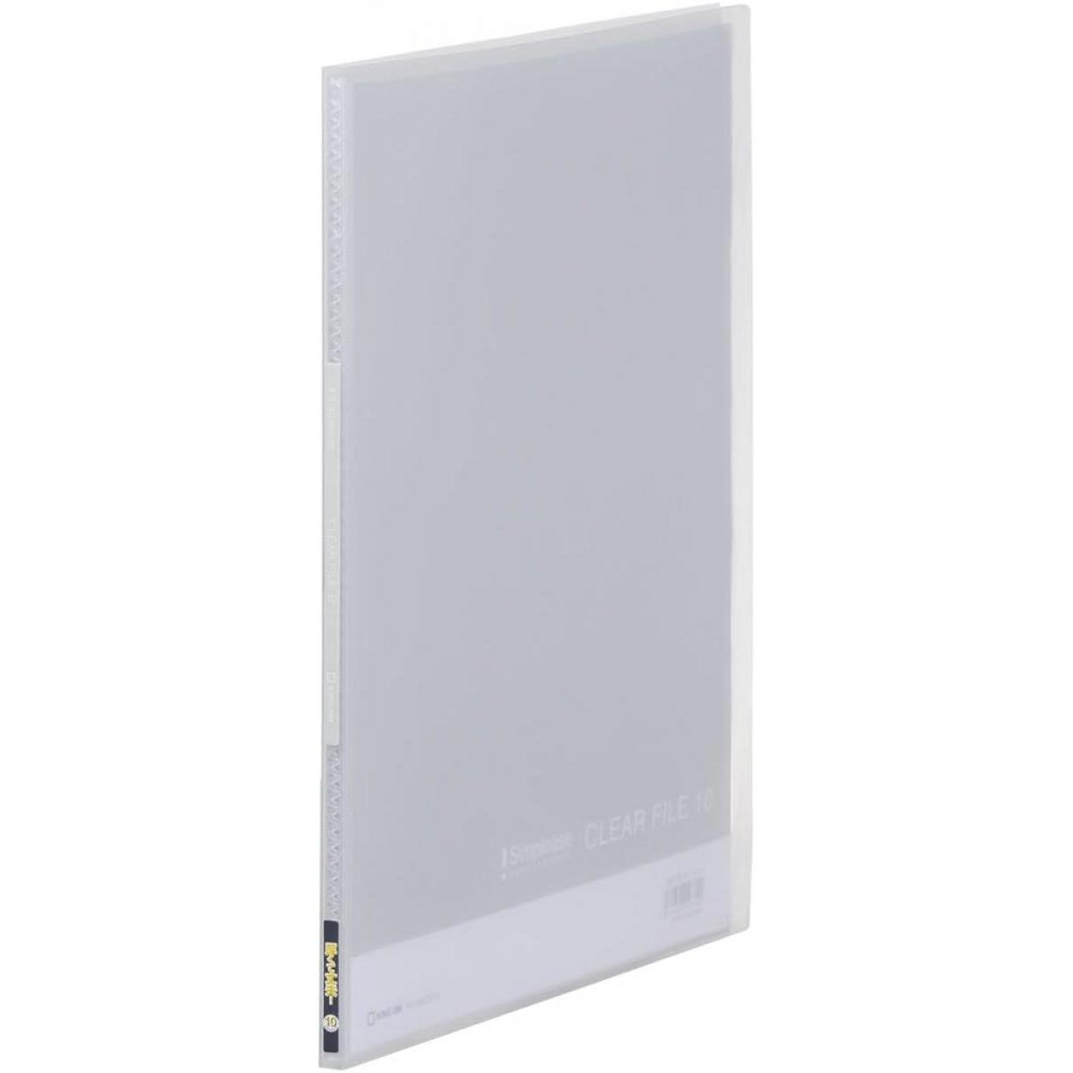 キングジム KINGJIM 186TSPH シンプリーズ クリアーファイル(透明) 透明 A4 タテ型 10ポケット 丈夫な..