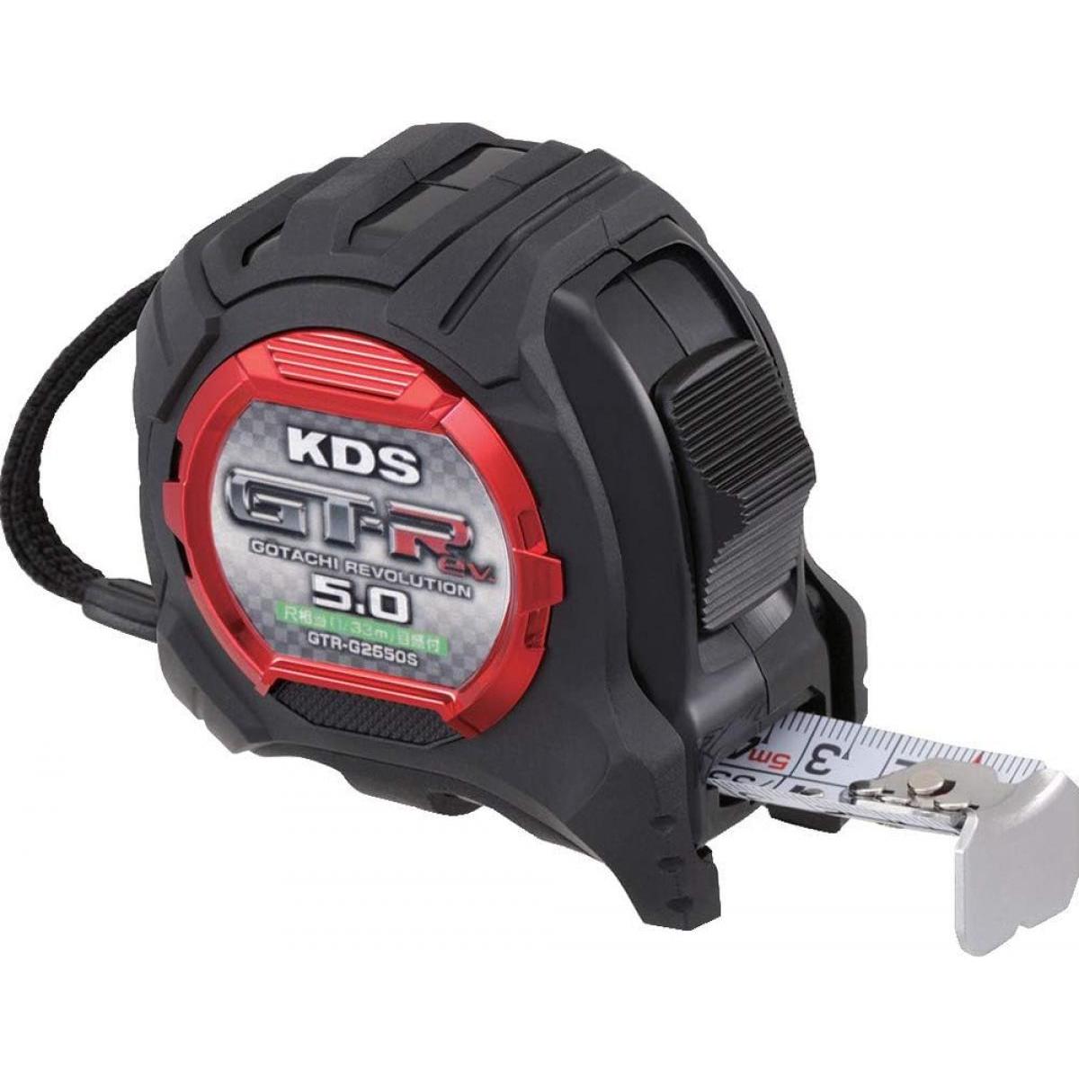 KDS 剛立G25 5尺 まさめ コンベックス GTR-G2550S 高耐久剛立厚テープ 高耐久ナイロンコート仕様 高強度厚爪