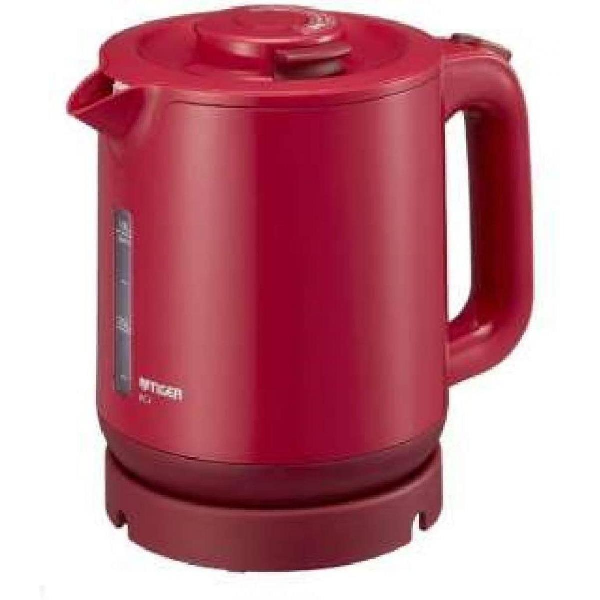 【在庫有・即納】 タイガー 魔法瓶 蒸気レス電気ケトル わく子 1リットル レッド PCJ-A101-Rのサムネイル