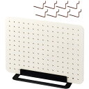 キングジム ペギー PEGGY ペグボード 卓上収納ボード 有孔ボード 工具不要 PG400 シロ ホワイト