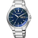 CITIZEN ATTESA シチズン アテッサ AT6050-54L スーパーチタニウム メンズ 腕時計 ソーラー 電波時計 防水