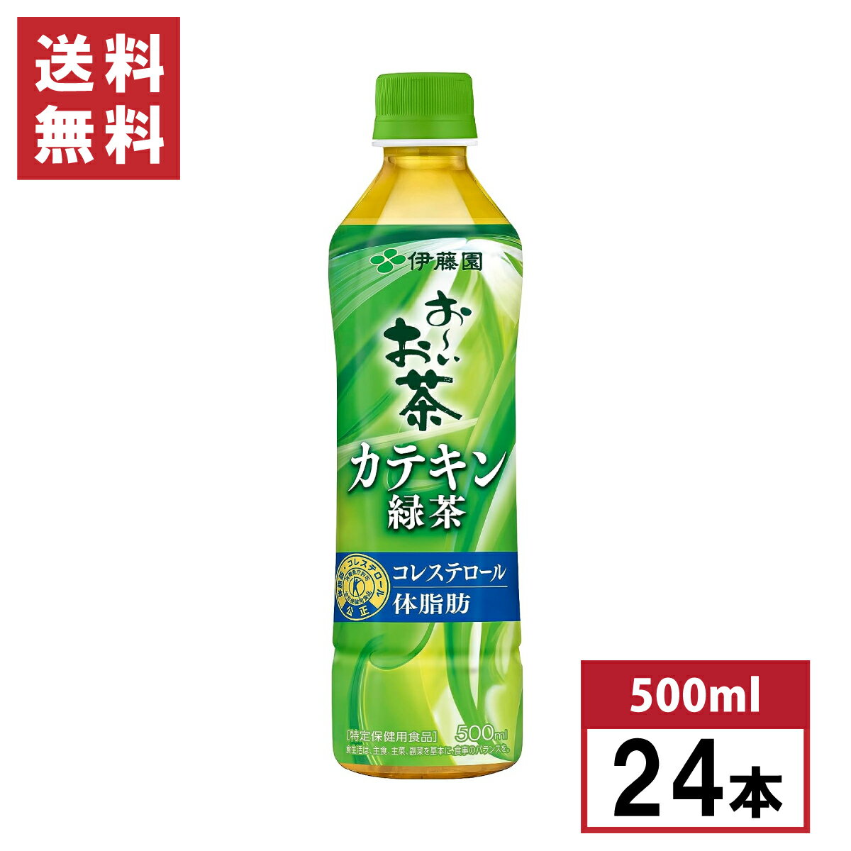 【まとめ買い】伊藤園 おーいお茶 カテキン緑茶 500ml×24本 トクホ 血中コレステロール お茶 箱買い ケース買い 特保