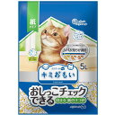 エリエール キミおもい おしっこチェックできる固まる紙のネコ砂 5L 猫砂 紙タイプ 消臭 トイレ用品