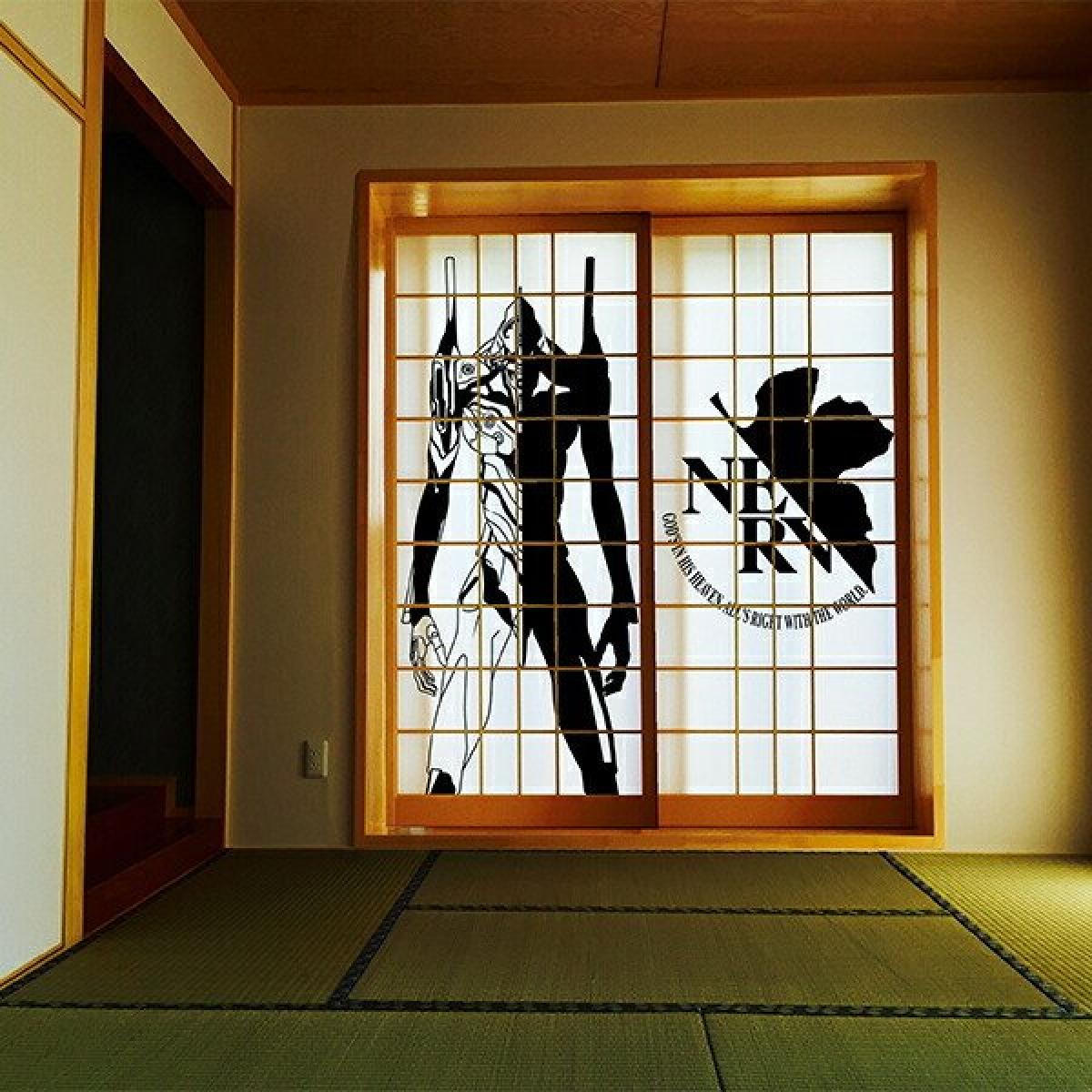 アサヒペン エヴァンゲリオン 障子紙 初号機とNERVマーク（障子紙2枚組用） 92cm×182cm 2枚組 EVA-001S シンジ ネルフ アスカ カヲル マリ レイ 使徒