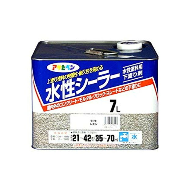 アサヒペン水性シーラーライトレモン7L
